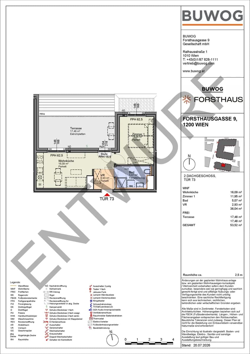 2-Zimmer-Wohnung kaufen in Wien – 36,04 m², € 240.000 – Bild 2 von 8