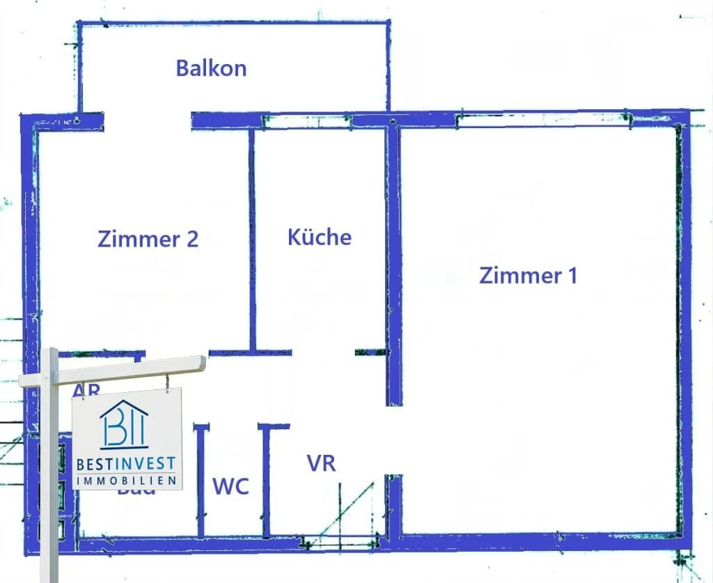 2-Zimmer-Wohnung mieten in Graz – 53 m², € 807 – Bild 15 von 16