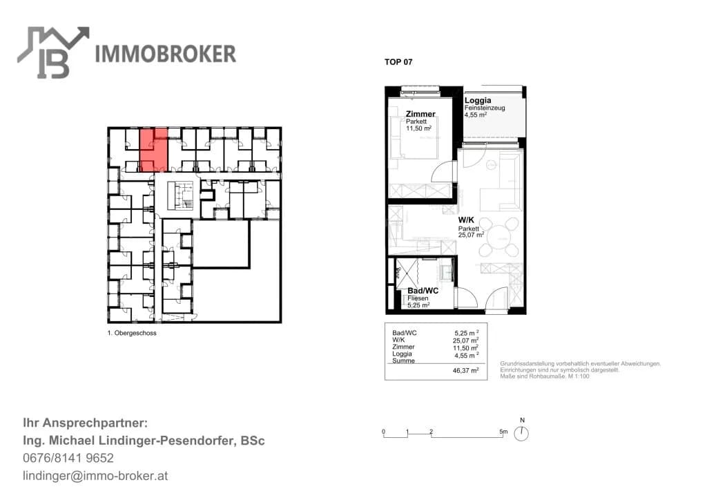 2-Zimmer-Wohnung kaufen in Perg – 41,82 m², € 175.900 – Bild 10 von 10