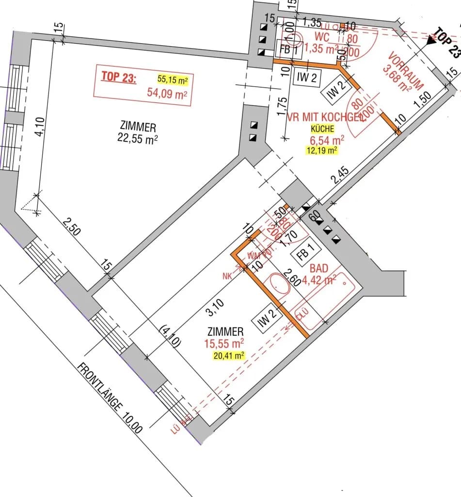 2-Zimmer-Wohnung kaufen in Wien – 54,5 m², € 219.000 – Bild 16 von 16