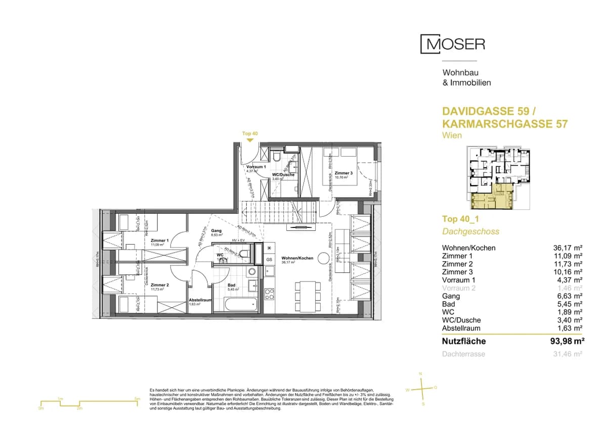 4-Zimmer-Wohnung kaufen in Wien – 93,98 m², € 838.900 – Bild 9 von 9