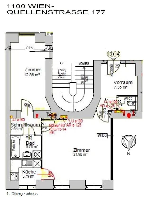 2-Zimmer-Wohnung kaufen in Wien – 53 m², € 129.000 – Bild 9 von 10