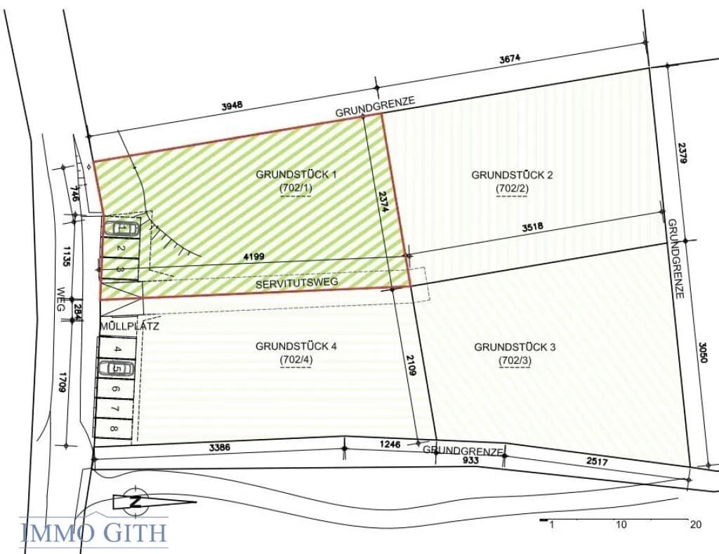Grundstück kaufen in Baden – 851 m², € 245.000 – Bild 2 von 14