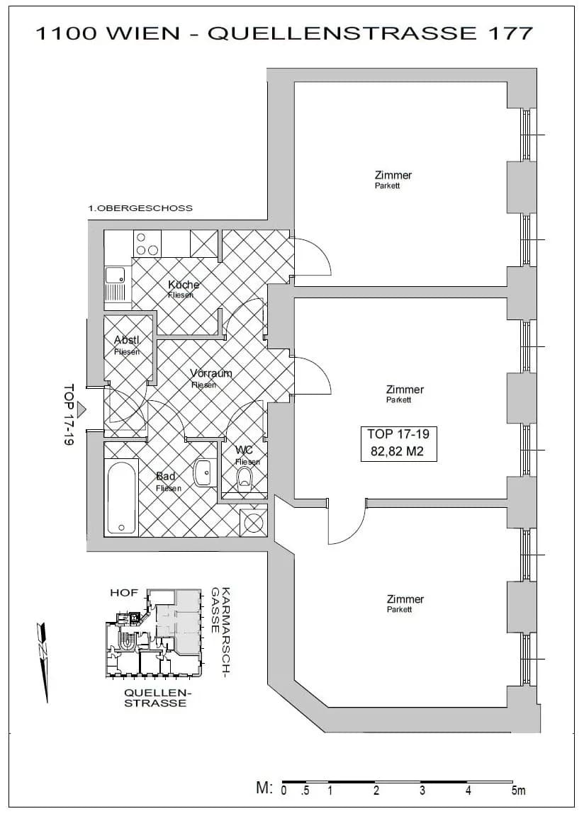 3-Zimmer-Wohnung kaufen in Wien – 83 m², € 217.000 – Bild 16 von 17