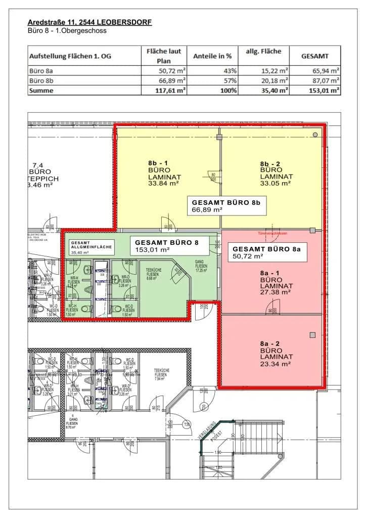 2-Zimmer-Gewerbeimmobilie mieten in Baden – 87 m², € 1.030 – Bild 5 von 5