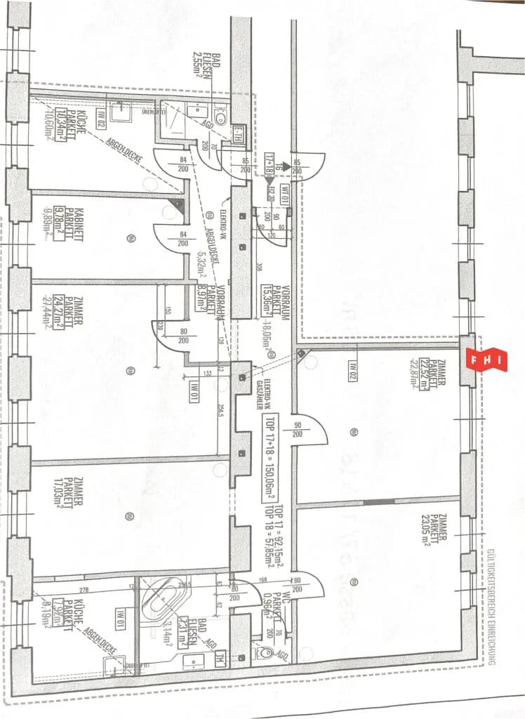 5-Zimmer-Gewerbeimmobilie mieten in Wien – 151 m², € 2.090 – Bild 14 von 14