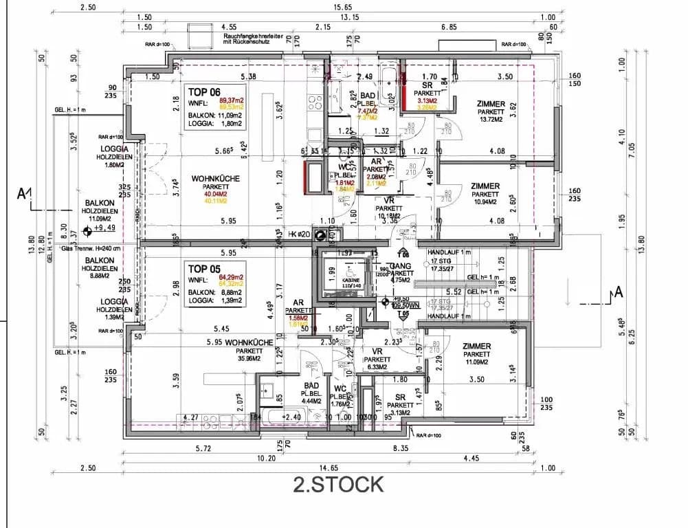 3-Zimmer-Wohnung mieten in Wien – 89,53 m², € 2.181 – Bild 39 von 40