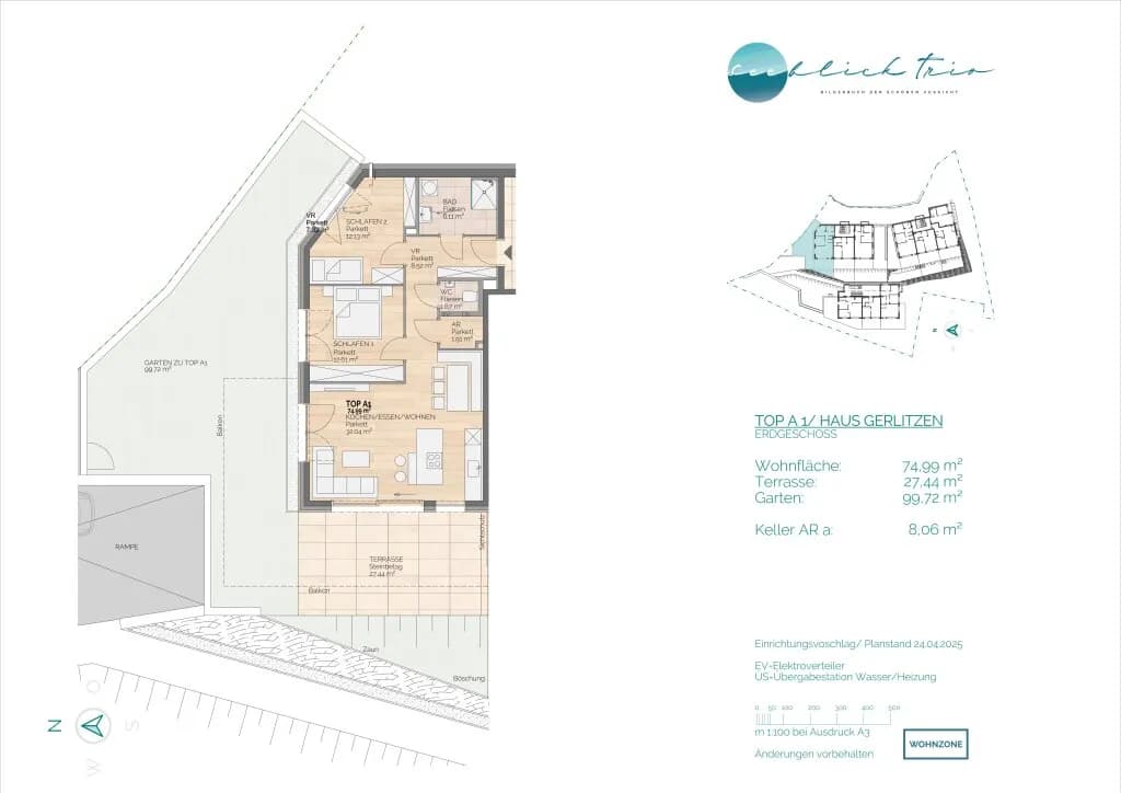 3-Zimmer-Wohnung kaufen in Villach – 74,96 m², € 763.350 – Bild 3 von 5