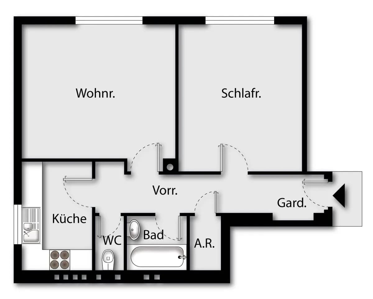 2-Zimmer-Wohnung kaufen in Wien – 55 m², € 298.000 – Bild 21 von 21