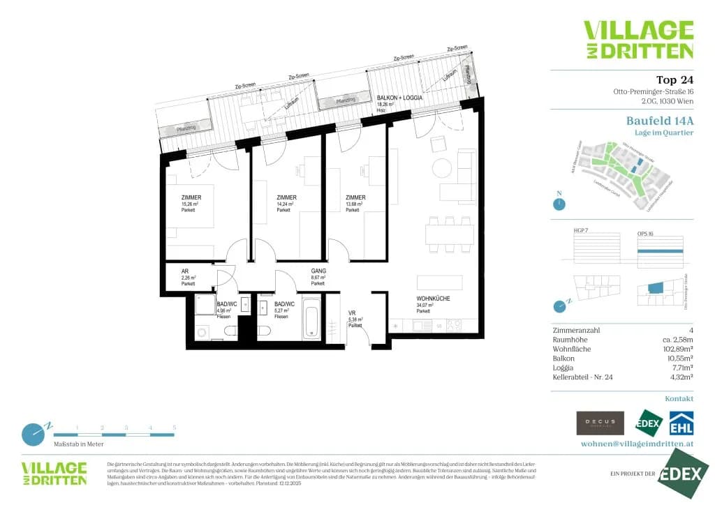 4-Zimmer-Wohnung kaufen in Wien – 102,89 m², € 756.000 – Bild 12 von 12
