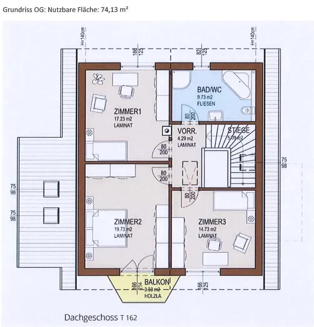 7-Zimmer-Haus kaufen in Mödling – 162 m², € 120.000 – Bild 8 von 9