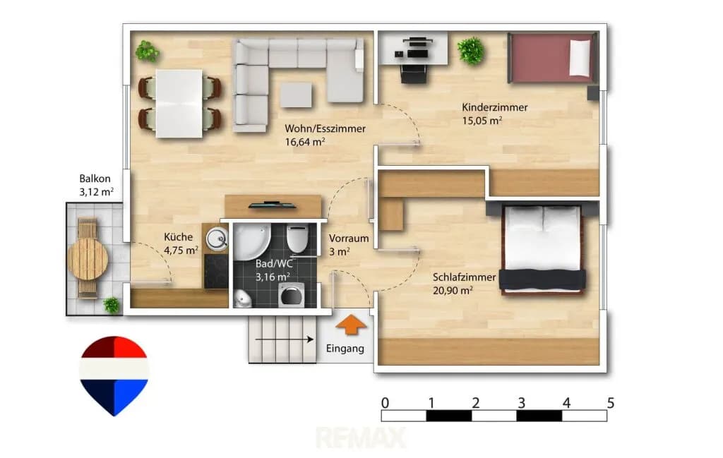 3-Zimmer-Wohnung kaufen in Graz – 64 m², € 187.500 – Bild 15 von 22