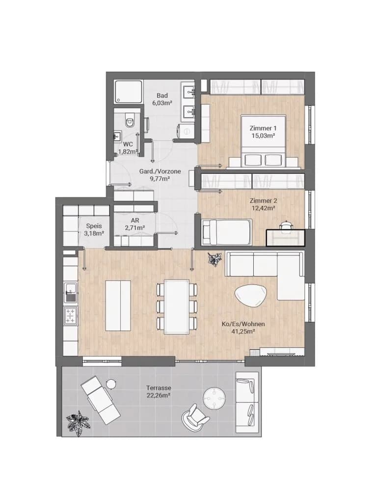 3-Zimmer-Wohnung kaufen in Klagenfurt Land – 92 m², € 399.000 – Bild 15 von 16