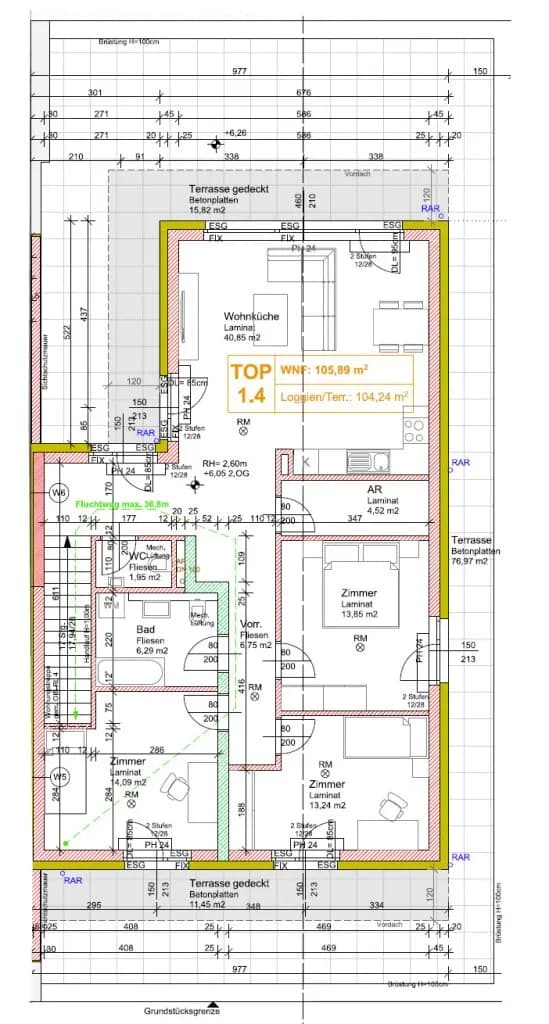 4-Zimmer-Wohnung kaufen in Mistelbach – 105,89 m², € 499.000 – Bild 11 von 11