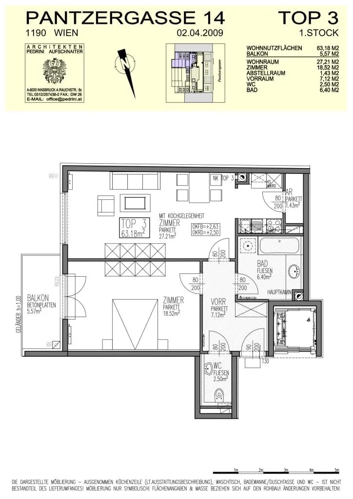 2-Zimmer-Wohnung mieten in Wien – 63,18 m², € 1.390 – Bild 10 von 10