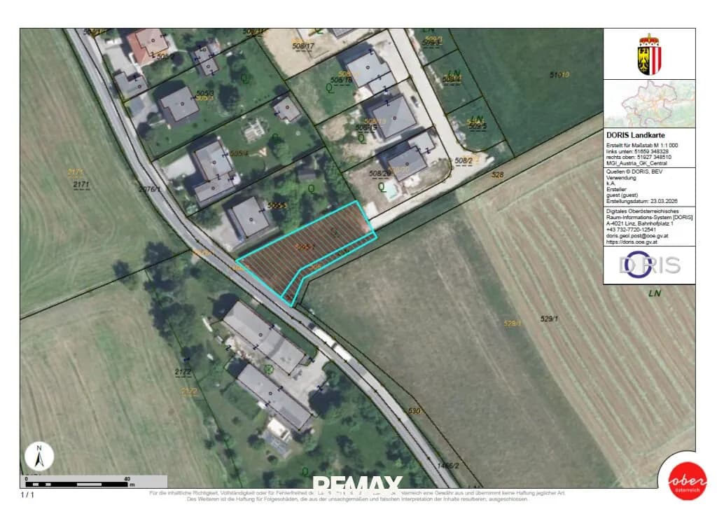 Grundstück kaufen in Eferding – 923 m², € 159.000 – Bild 3 von 4