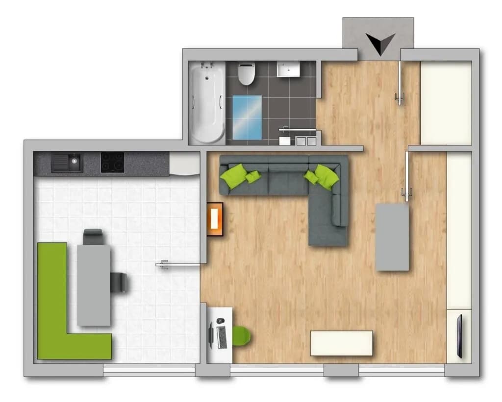 Wohnung kaufen in Gmunden – 38 m², € 155.000 – Bild 7 von 7