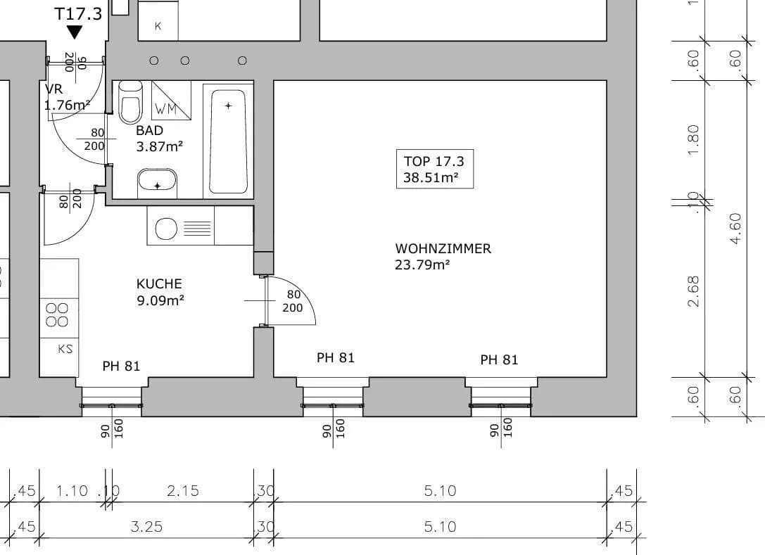 1-Zimmer-Wohnung kaufen in Leoben – 38,36 m², € 98.000 – Bild 4 von 16