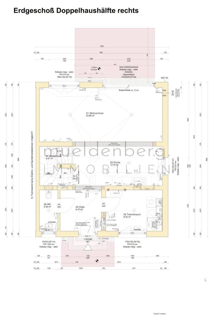 4-Zimmer-Haus mieten in Gänserndorf – 113,6 m², € 1.830 – Bild 5 von 7