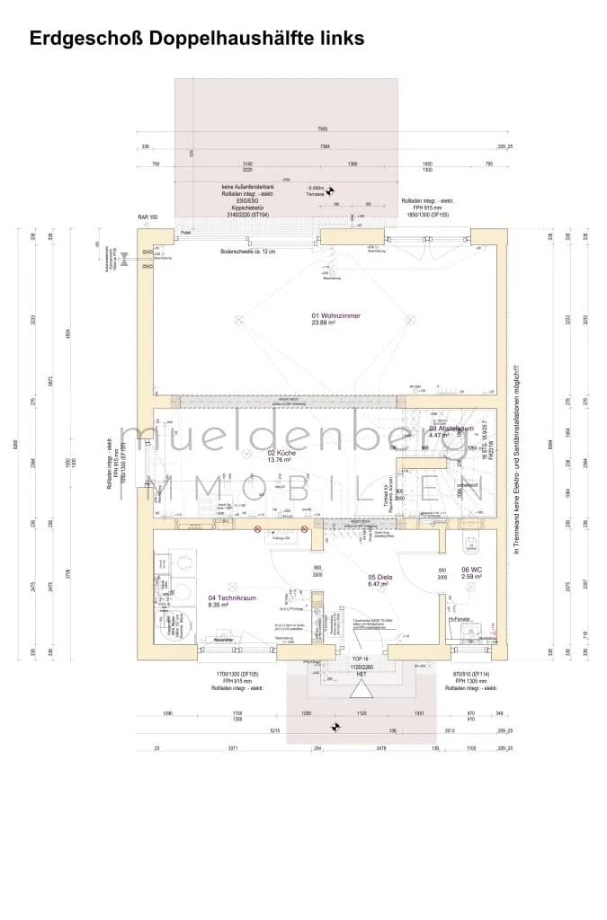 4-Zimmer-Haus mieten in Gänserndorf – 113,6 m², € 1.980 – Bild 5 von 7