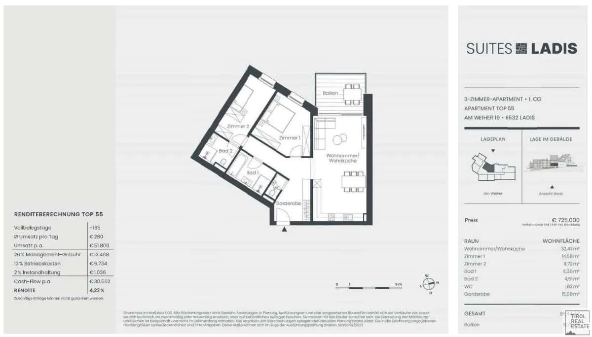 3-Zimmer-Wohnung kaufen in Landeck – 85,7 m², € 769.000 – Bild 9 von 10