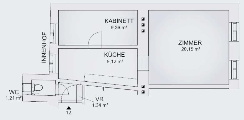 2-Zimmer-Wohnung kaufen in Wien – 41,18 m², € 164.000 – Bild 9 von 10