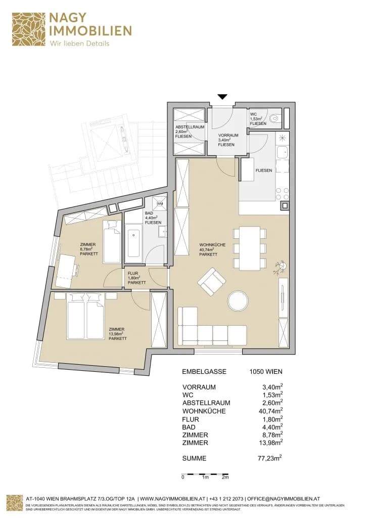 3-Zimmer-Wohnung mieten in Wien – 77,23 m², € 1.390 – Bild 22 von 22