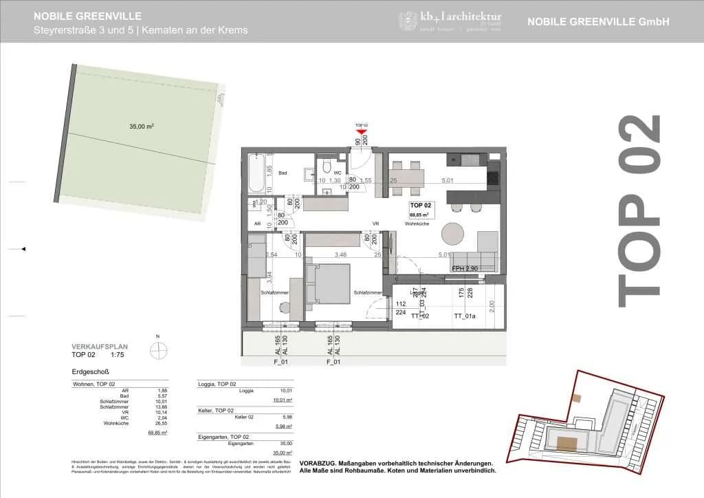 3-Zimmer-Wohnung kaufen in Linz Land – 69,9 m², € 297.000 – Bild 11 von 11