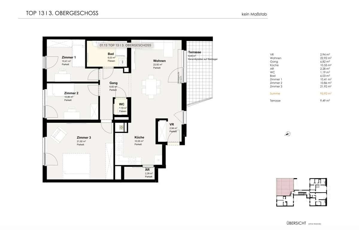 4-Zimmer-Wohnung kaufen in Baden – 95,92 m², € 708.000 – Bild 14 von 14