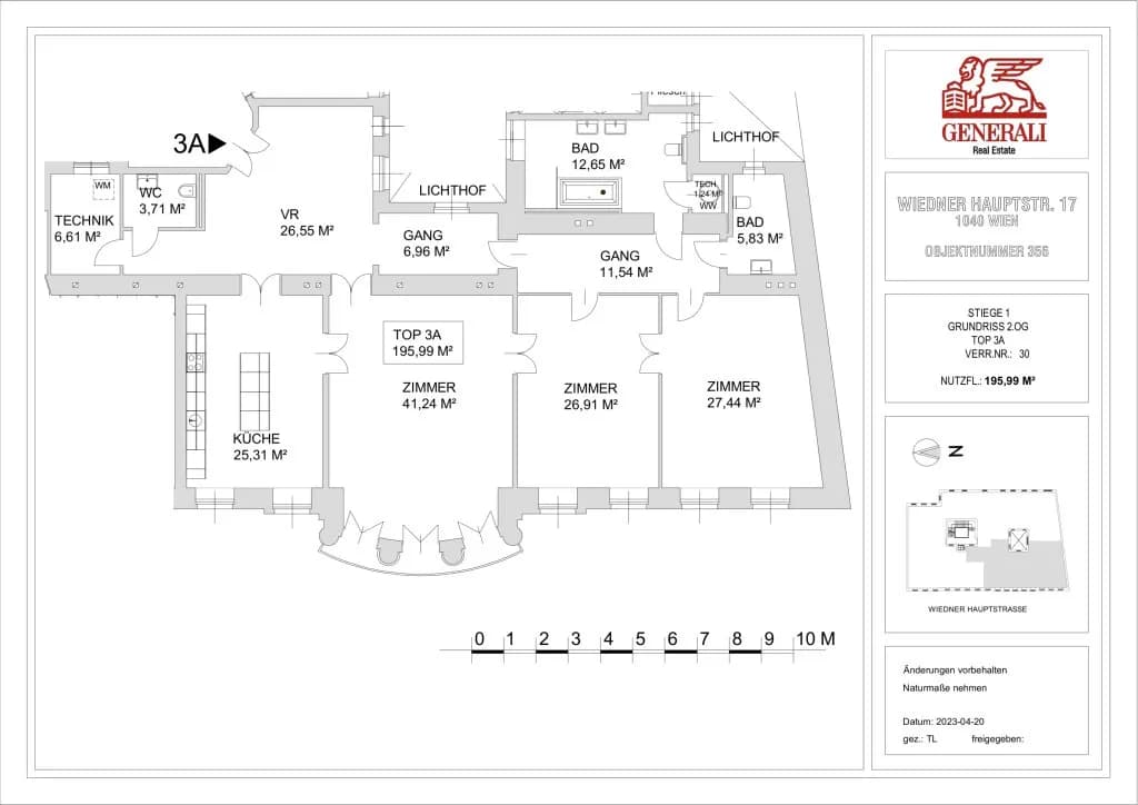3-Zimmer-Wohnung mieten in Wien – 195,99 m², € 3.700 – Bild 36 von 36