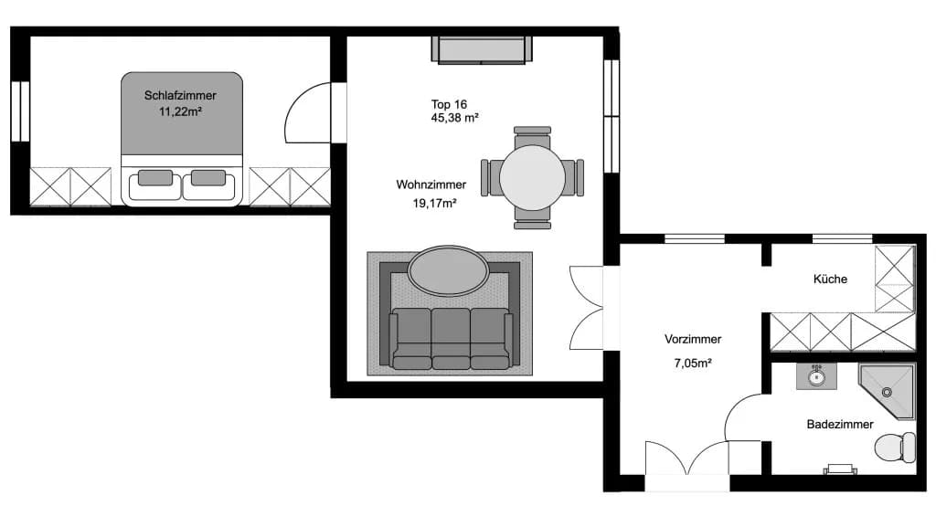 2-Zimmer-Wohnung kaufen in Wien – 45,38 m², € 479.000 – Bild 12 von 12