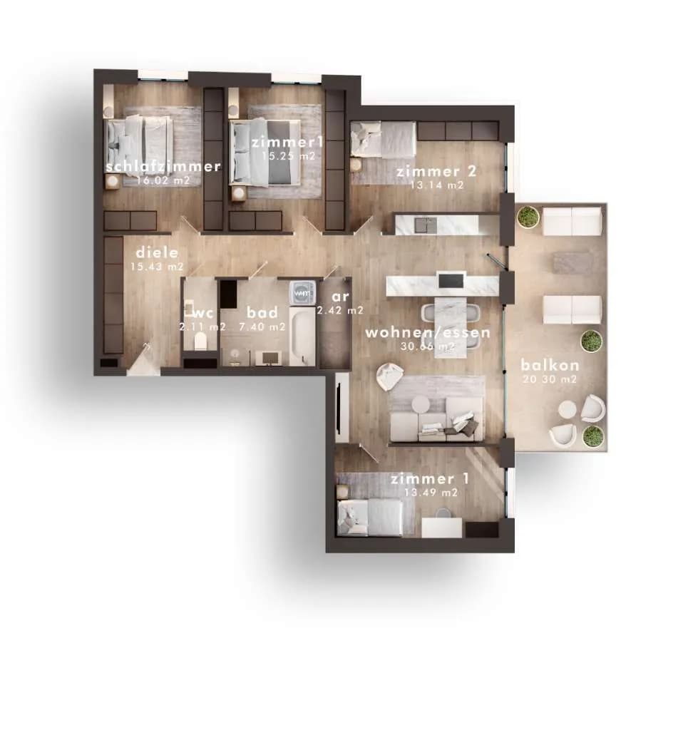 5-Zimmer-Wohnung kaufen in Villach – 115,9 m², € 590.000 – Bild 3 von 12