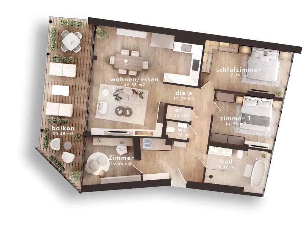 4-Zimmer-Wohnung kaufen in Villach – 114,9 m², € 990.000 – Bild 4 von 17