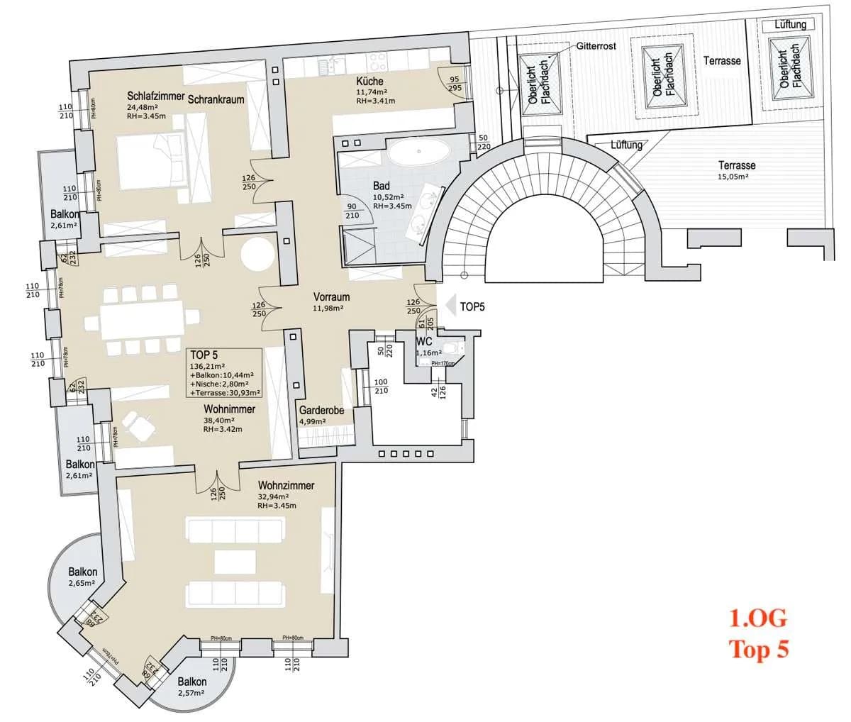 3-Zimmer-Wohnung kaufen in Wien – 135,41 m², € 1.420.000 – Bild 51 von 52