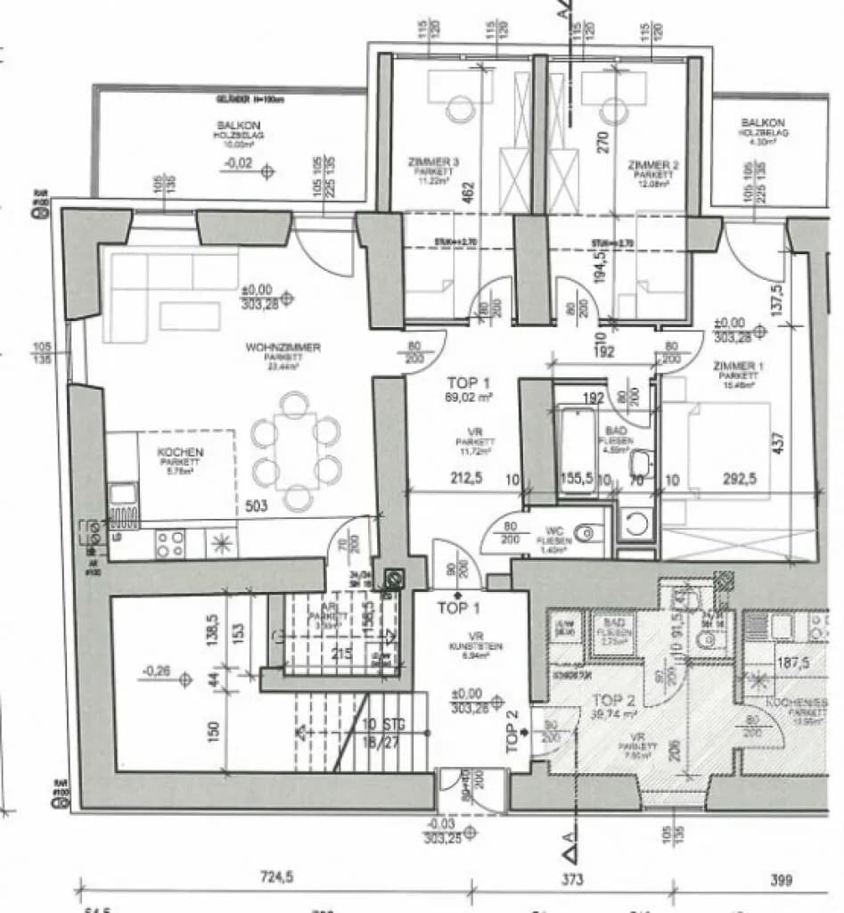 4-Zimmer-Wohnung mieten in Tulln – 90,89 m², € 1.159 – Bild 12 von 12