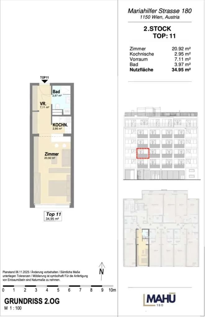 1-Zimmer-Wohnung kaufen in Wien – 34,95 m², € 230.670 – Bild 7 von 7