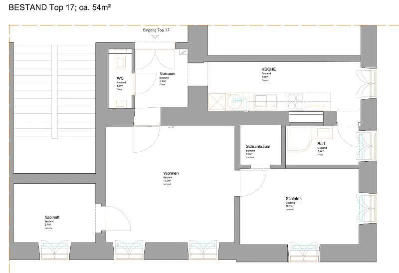 3-Zimmer-Wohnung mieten in Wien – 54 m², € 927 – Bild 18 von 26