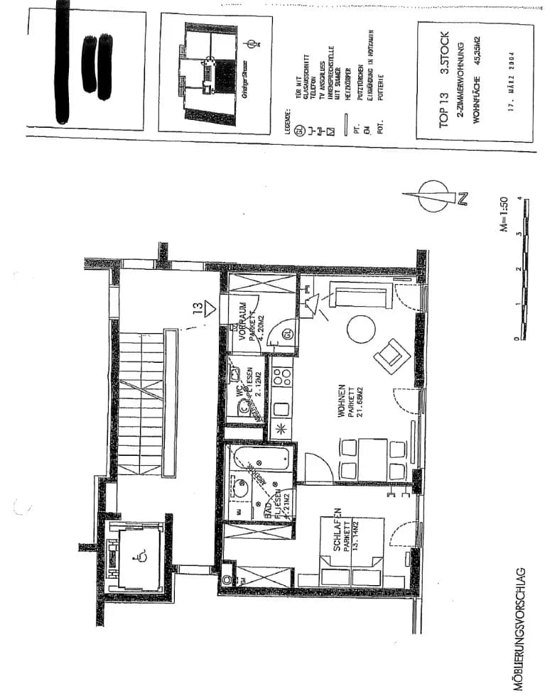 2-Zimmer-Wohnung mieten in Wien – 45,35 m², € 780 – Bild 10 von 12