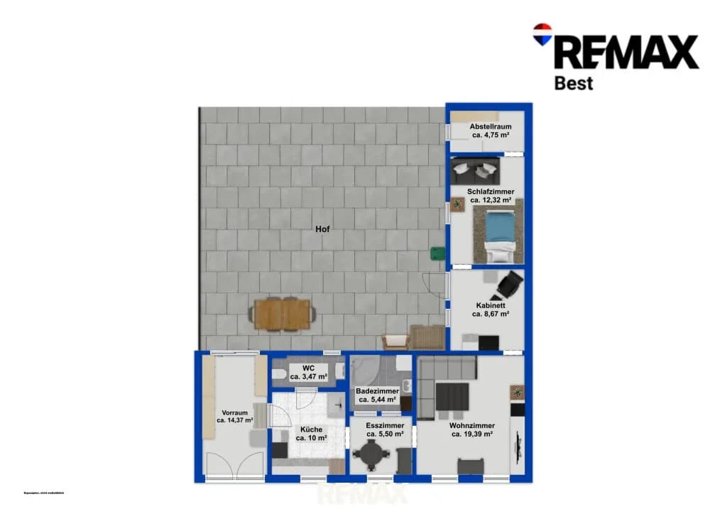 2-Zimmer-Haus kaufen in Mistelbach – 84 m², € 139.000 – Bild 24 von 24