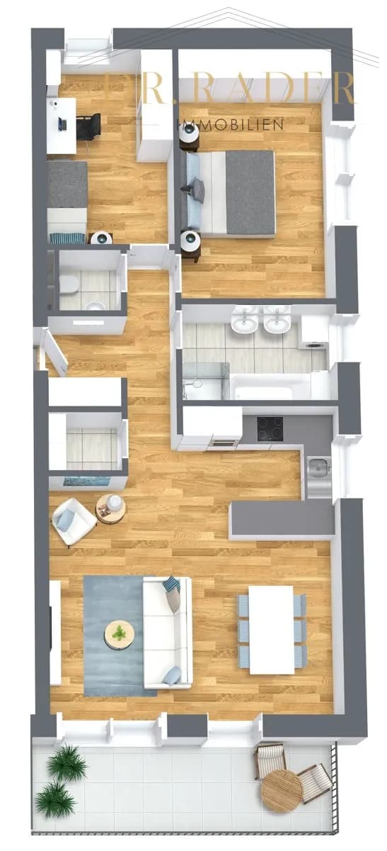 3-Zimmer-Wohnung kaufen in Feldkirchen – 77,68 m², € 289.000 – Bild 2 von 10