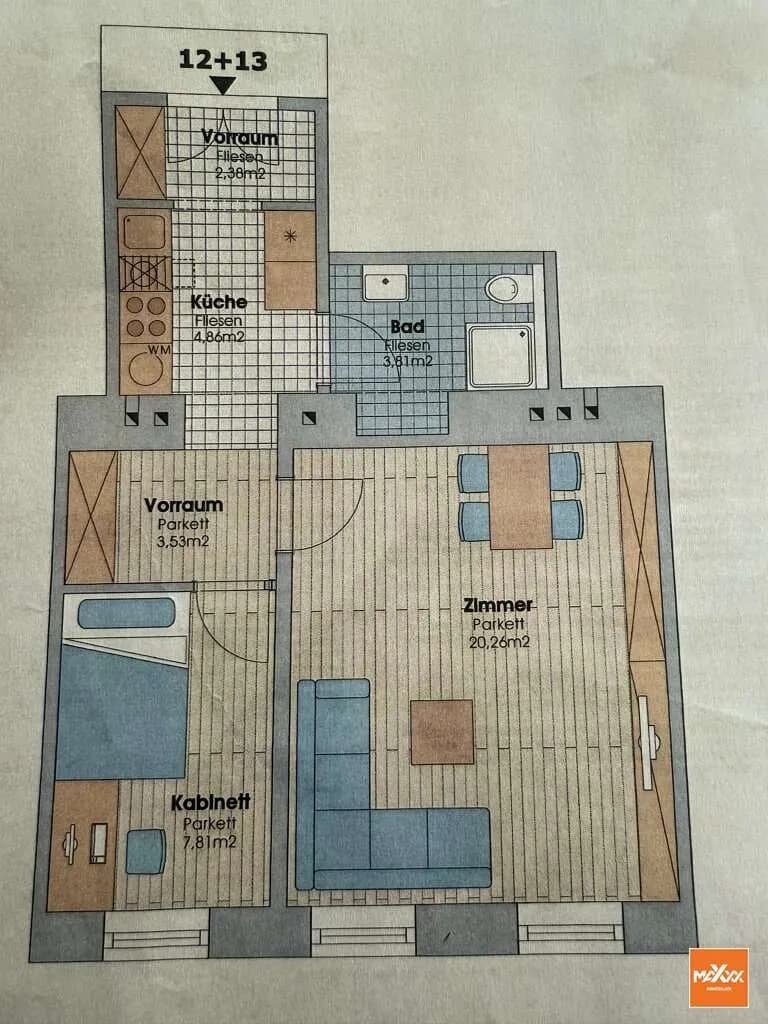 1-Zimmer-Wohnung kaufen in Wien – 43 m², € 189.000 – Bild 5 von 5
