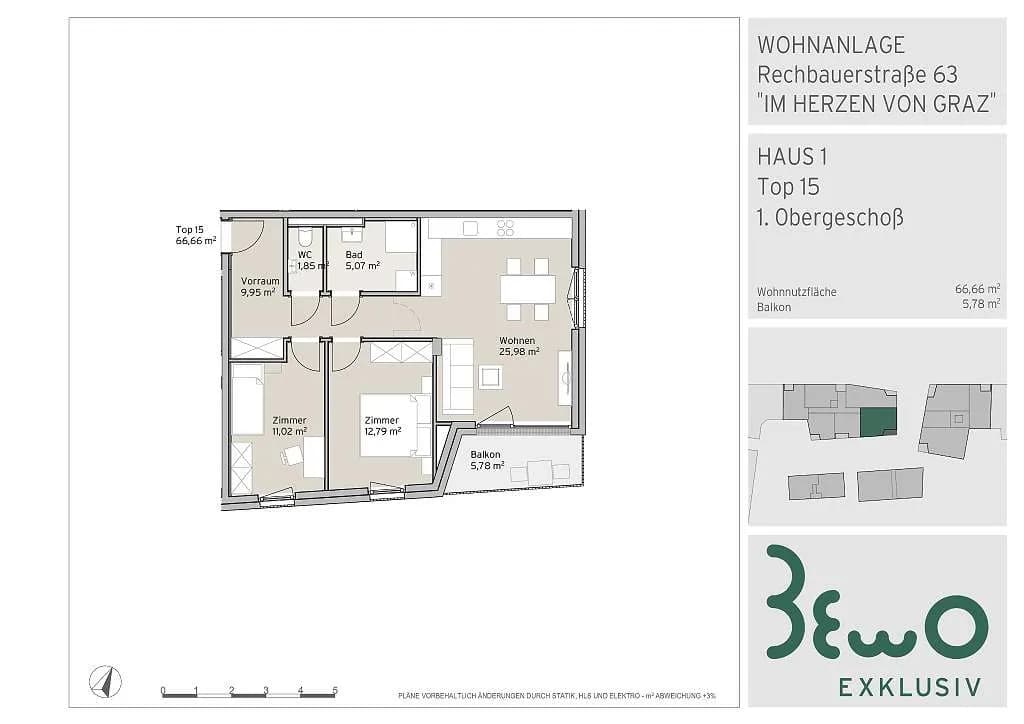 3-Zimmer-Wohnung kaufen in Graz – 66,66 m², € 448.000 – Bild 15 von 15