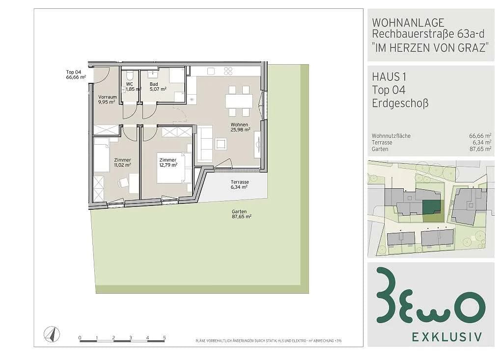 3-Zimmer-Wohnung kaufen in Graz – 66,66 m², € 476.000 – Bild 15 von 15