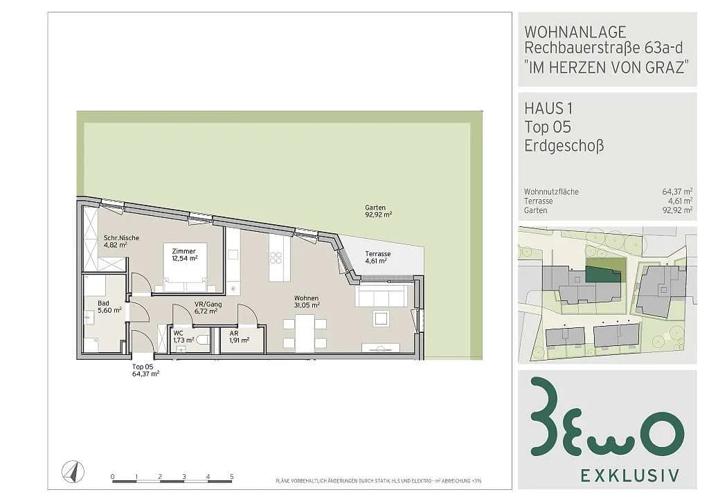 2-Zimmer-Wohnung kaufen in Graz – 64,37 m², € 427.000 – Bild 15 von 15