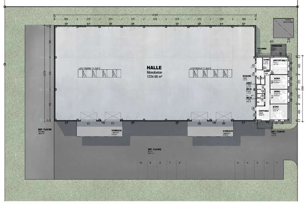Gewerbeimmobilie mieten in Mödling – 1 400 m², € 12.500 – Bild 2 von 2