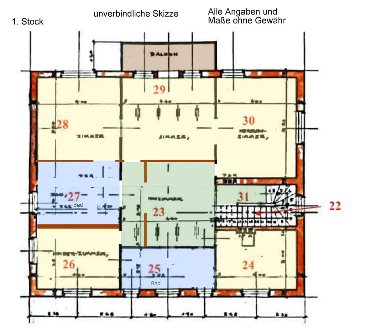 10-Zimmer-Haus mieten in Wien – 517,36 m², € 7.000 – Bild 21 von 23