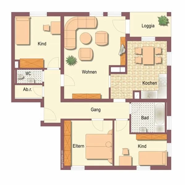 4-Zimmer-Wohnung mieten in Liezen – 90,92 m², € 573 – Bild 3 von 3
