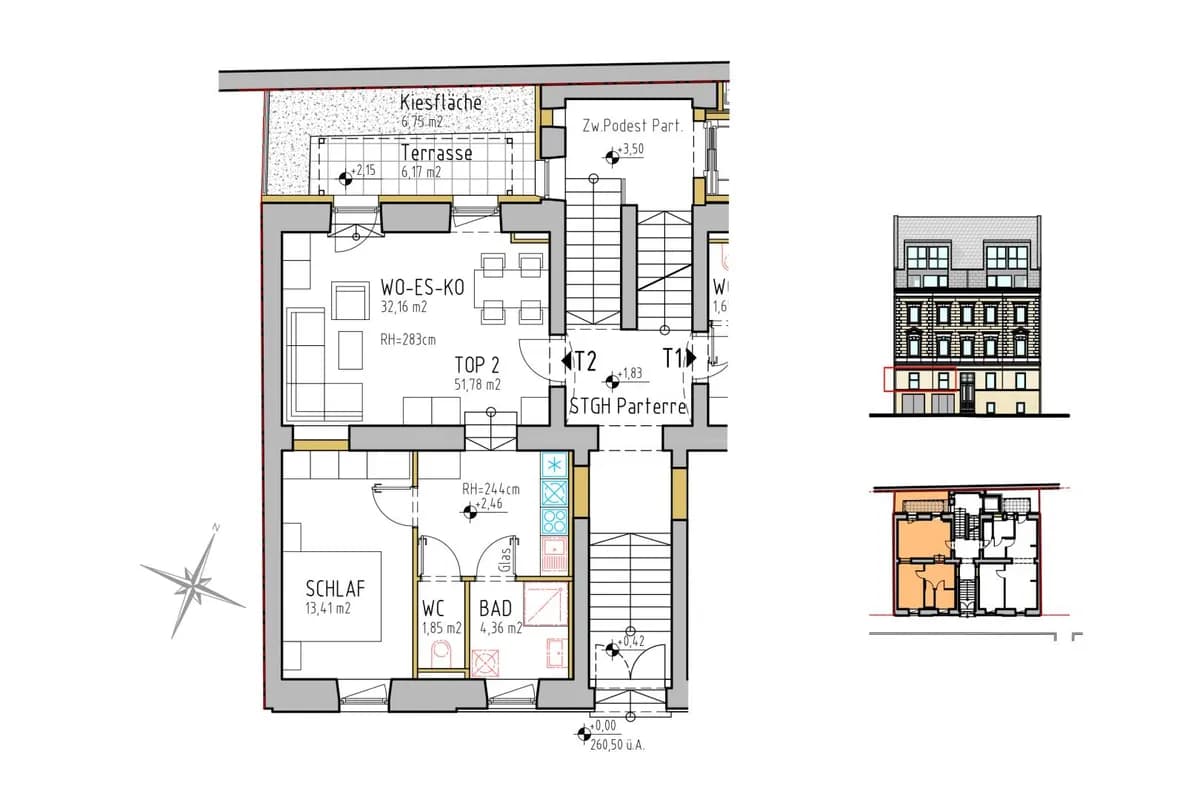 2-Zimmer-Wohnung kaufen in Linz – 53,14 m², € 277.724 – Bild 2 von 3