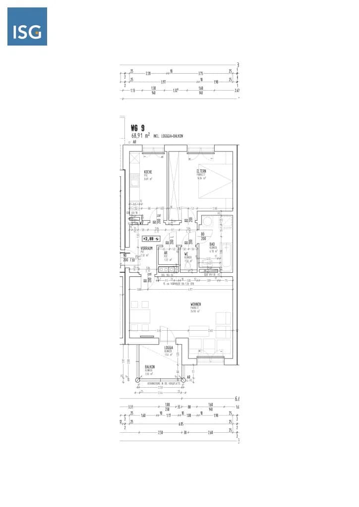 2-Zimmer-Wohnung mieten in Braunau am Inn – 69 m², € 745 – Bild 2 von 2