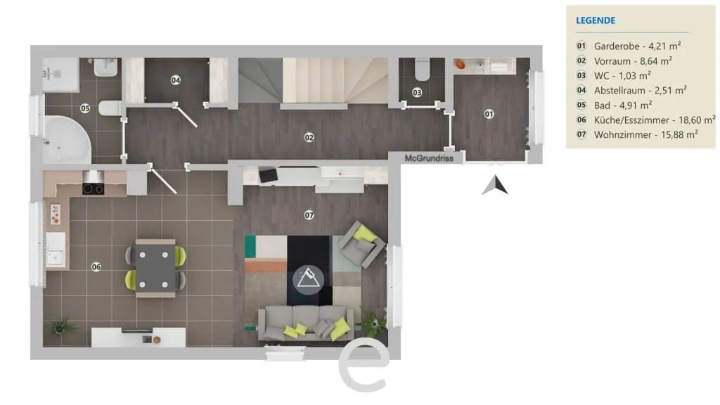 4-Zimmer-Haus kaufen in Wels – 97 m², € 379.000 – Bild 20 von 22